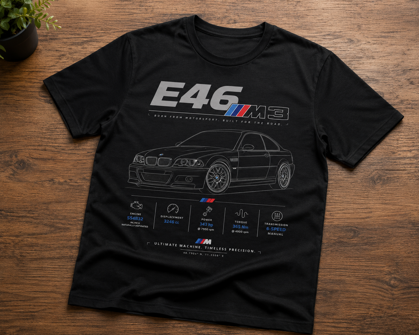 BMW E46 M3 Unisex Tshirt