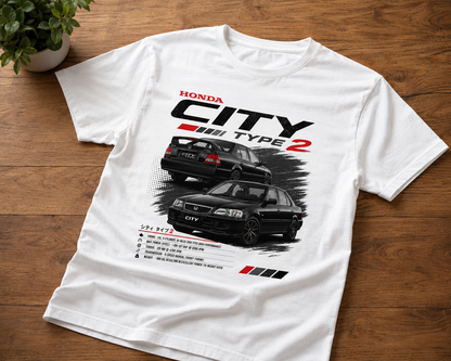 Honda City Type 2 Unisex Tshirt